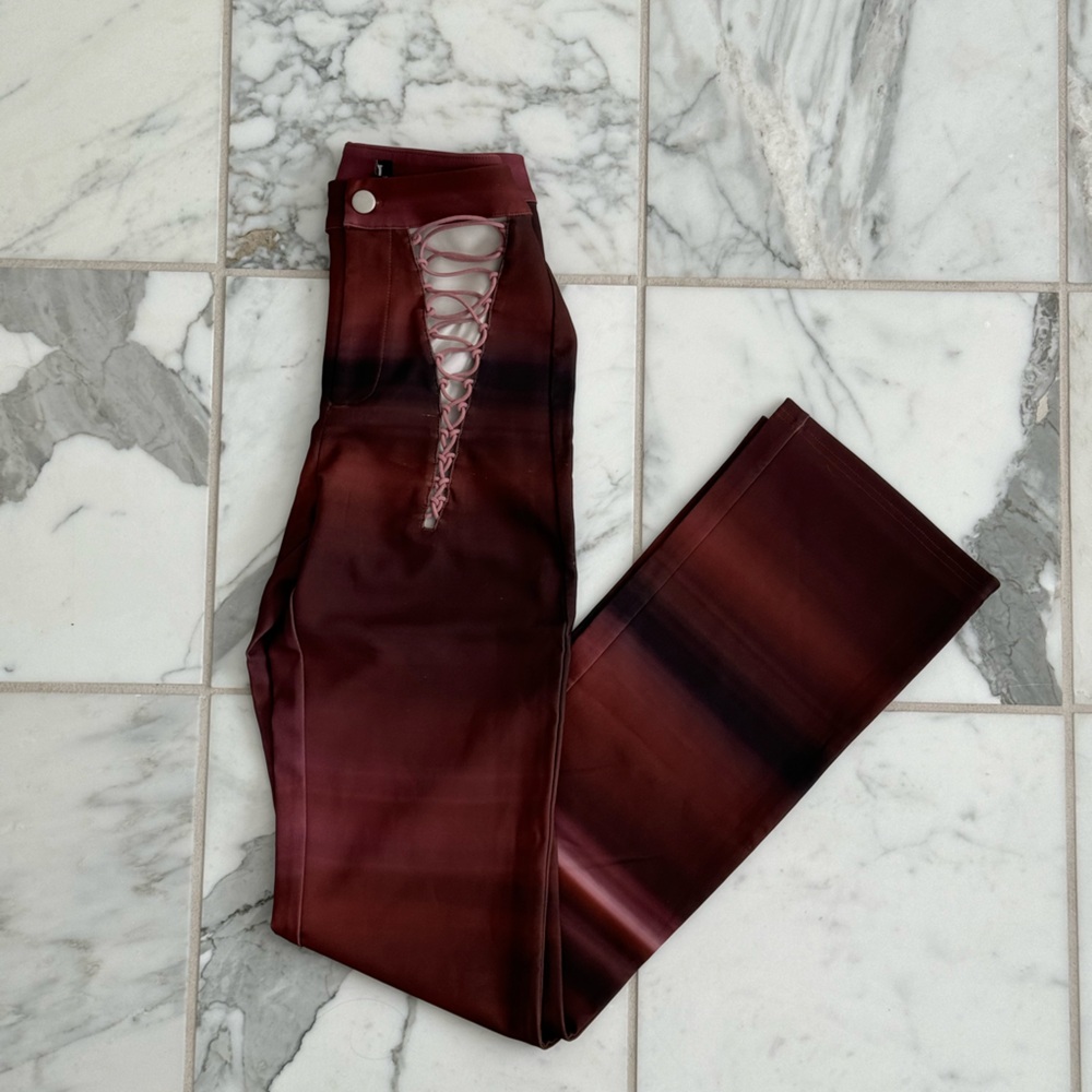 The Krypt Lace-up Ombré Pants